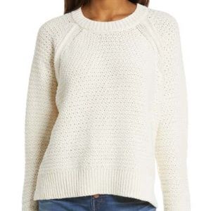 Madewell Hopedale Open Stitch Pullover Sweater